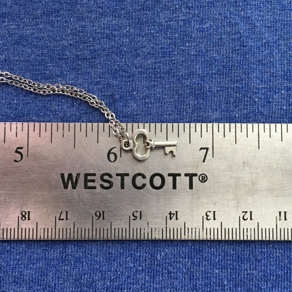 🗝️ Skeleton Key Charm Necklace Tibetan Silver Stainless Steel Handmade 4for$20 - Picture 7 of 8